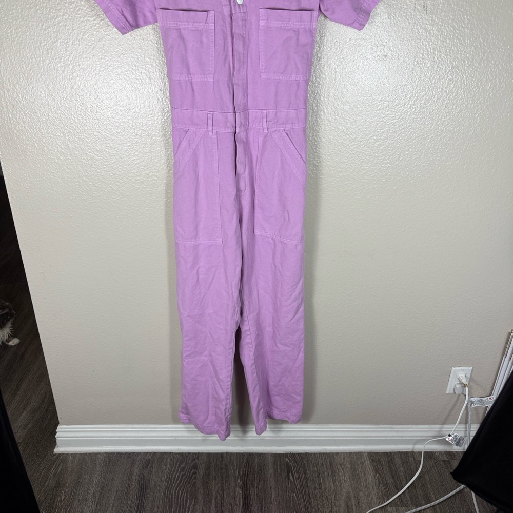 Big Bud Press Short Sleeve Jumpsuit in Lilac - Picture 4 of 8